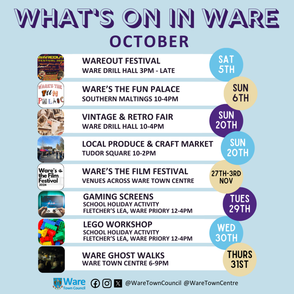 Whats On In October Timetable