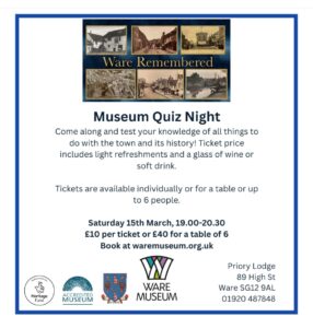 Ware Museum Quiz Night